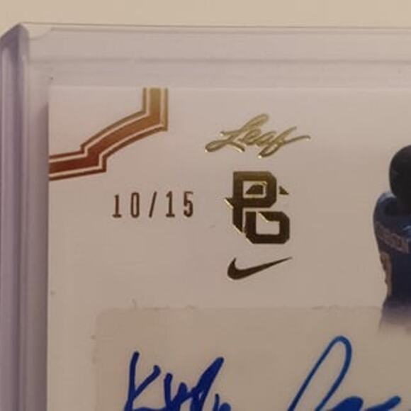 Kyle Jacobsen 10/15 Auth Sig & Game Worn Patch Leaf #PA-KJI - Picture 2 of 6